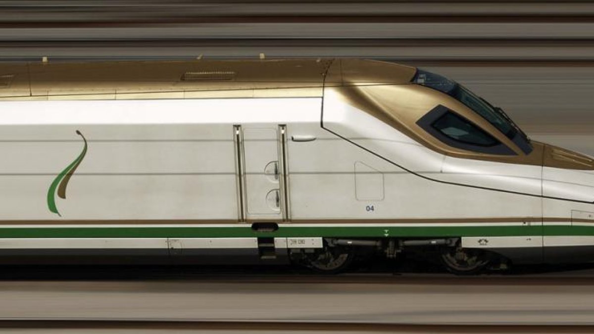 Un AVE Talgo similar al propuesto para la línea Medina-La Meca.-EFE