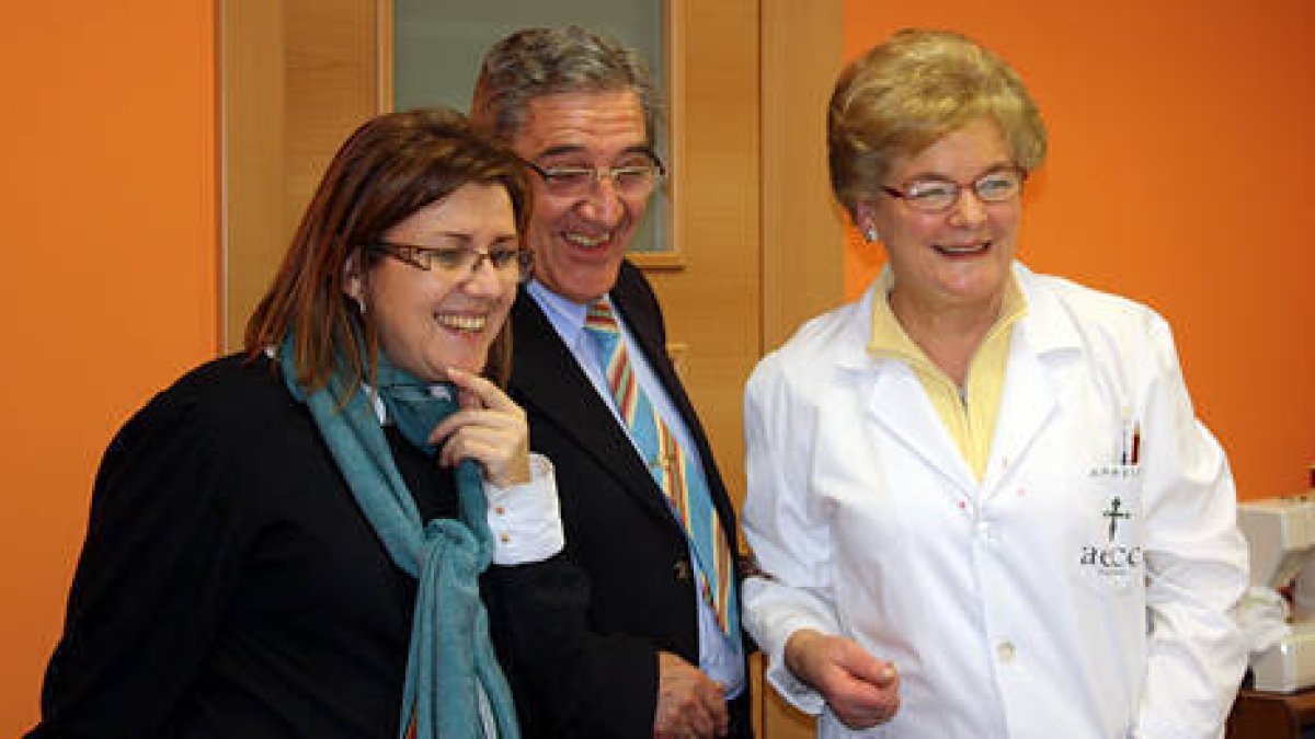 Marimar Angulo durante su visita al Hospital. / PP DE SORIA-