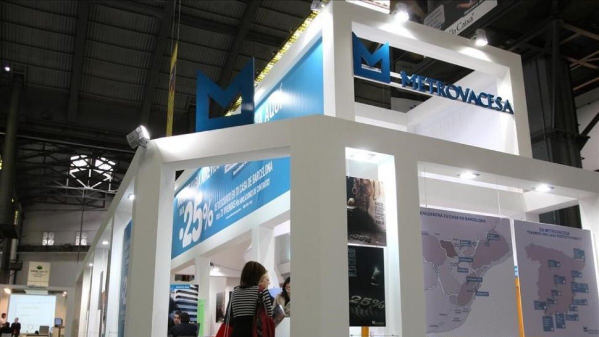 Estand de Metrovacesa en el Barcelona Meeting Point.-JOSEP GARCIA