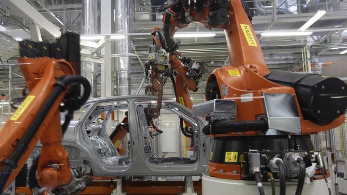 Planta de producción robotizada de Seat, en Martorell.-JOSEP GARCÍA