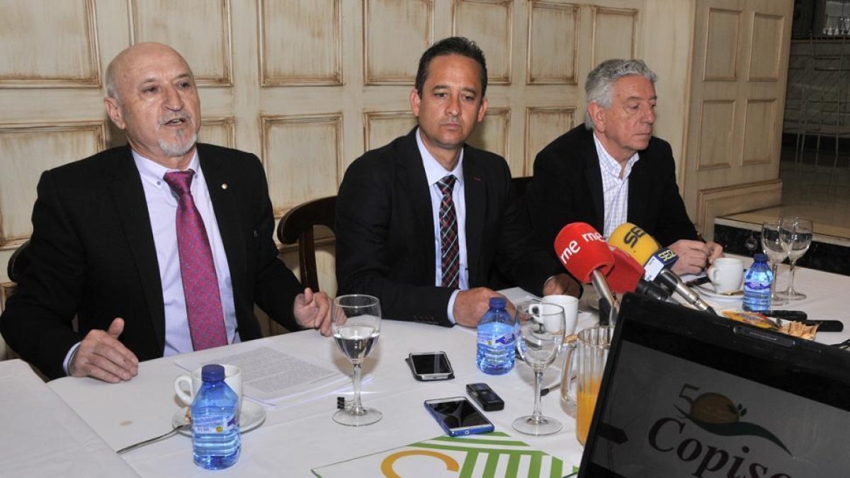 Andrés García, Francisco Javier Blanco y Amadeo Sagué presentan el aniversario.-VALENTÍN GUISANDE