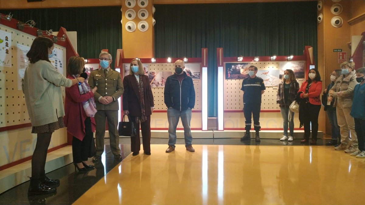 La exposición se encuentra en el centro social de Ólvega.-HDS