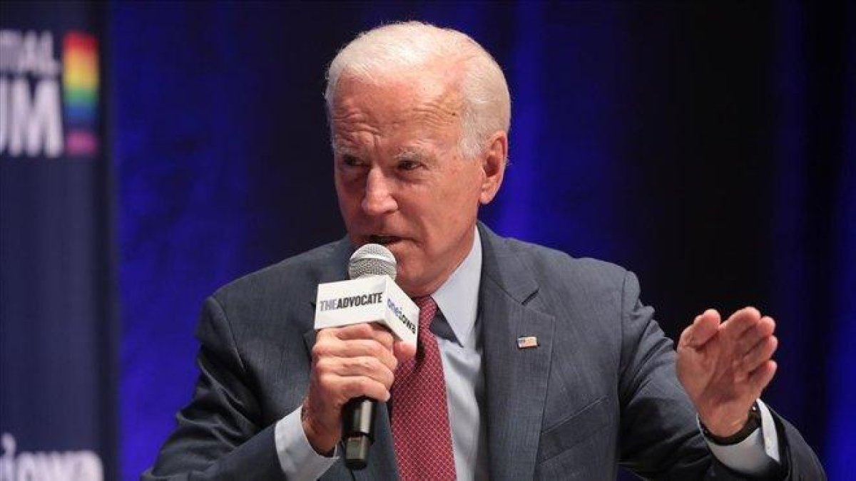 El exvicepresidente de EEUU y candidato en las primarias del Partido Demócrata, Joe Biden.-AFP / SCOTT OLSON