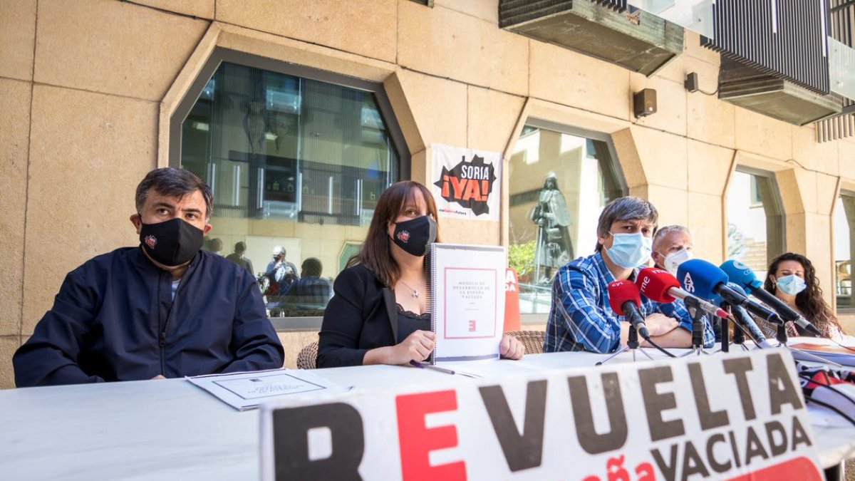 Presentación del Modelo de Desarrollo de la España Vaciada, ayer. GONZALO MONTESEGURO