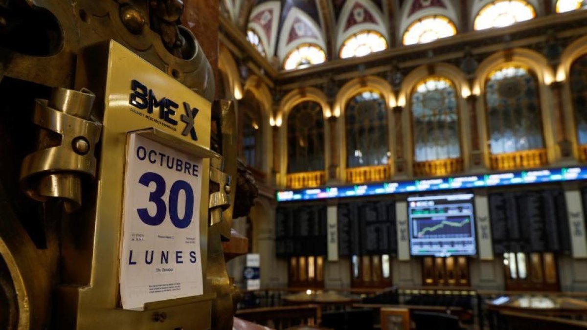 La Bolsa de Madrid, este lunes 30 de octubre.-EFE