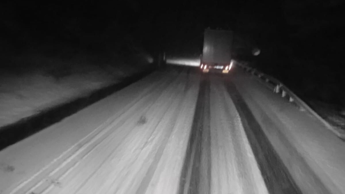 Estado de la carretera N-111 en Piqueras. HDS