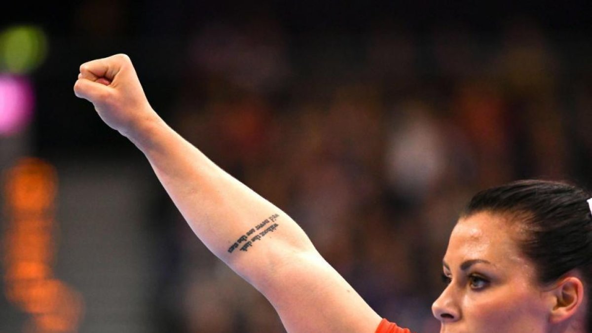 Nora Mork, en un partido con Noruega.-/ AFP /PATRIK STOLLARZ (AFP)