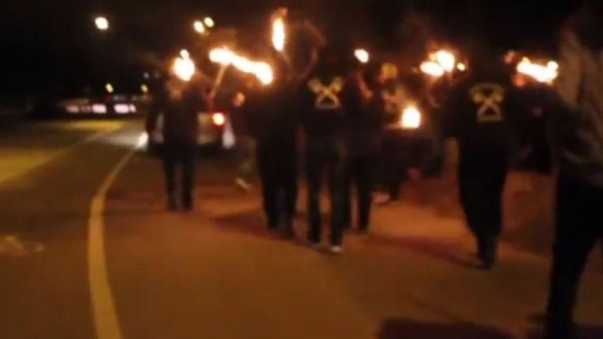 Desfile del partido neonazi NPD y la organización extremista ‘Wodans Erben Germanien’ en Nuremberg .-PATRIOTEN TV NÜRNBERG (YOUTUBE)