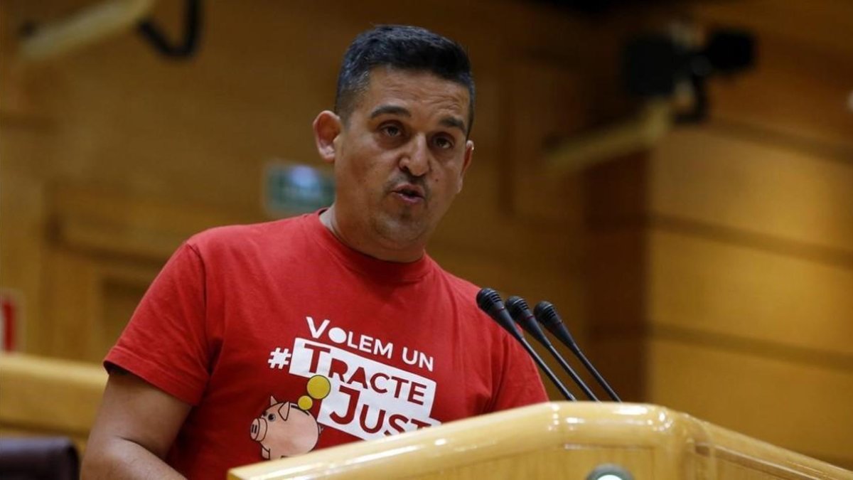 El senador de Compromís Carles Mulet, durante un pleno de la Cámara alta.-EFE / KIKO HUESCA