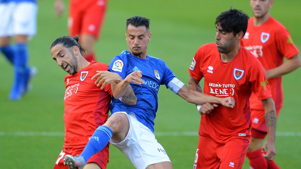 Marc Mateu fue el autor del gol numantino en el único enfrenamiento copero entre Numancia y Real Oviedo que ha habido hasta la fecha.