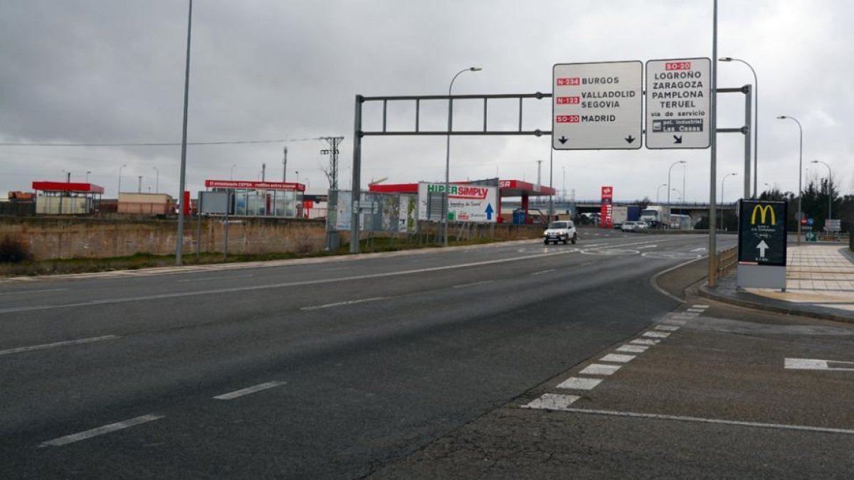 Travesía de Soria al final de la avenida Valladolid.-ÁLVARO MARTÍNEZ