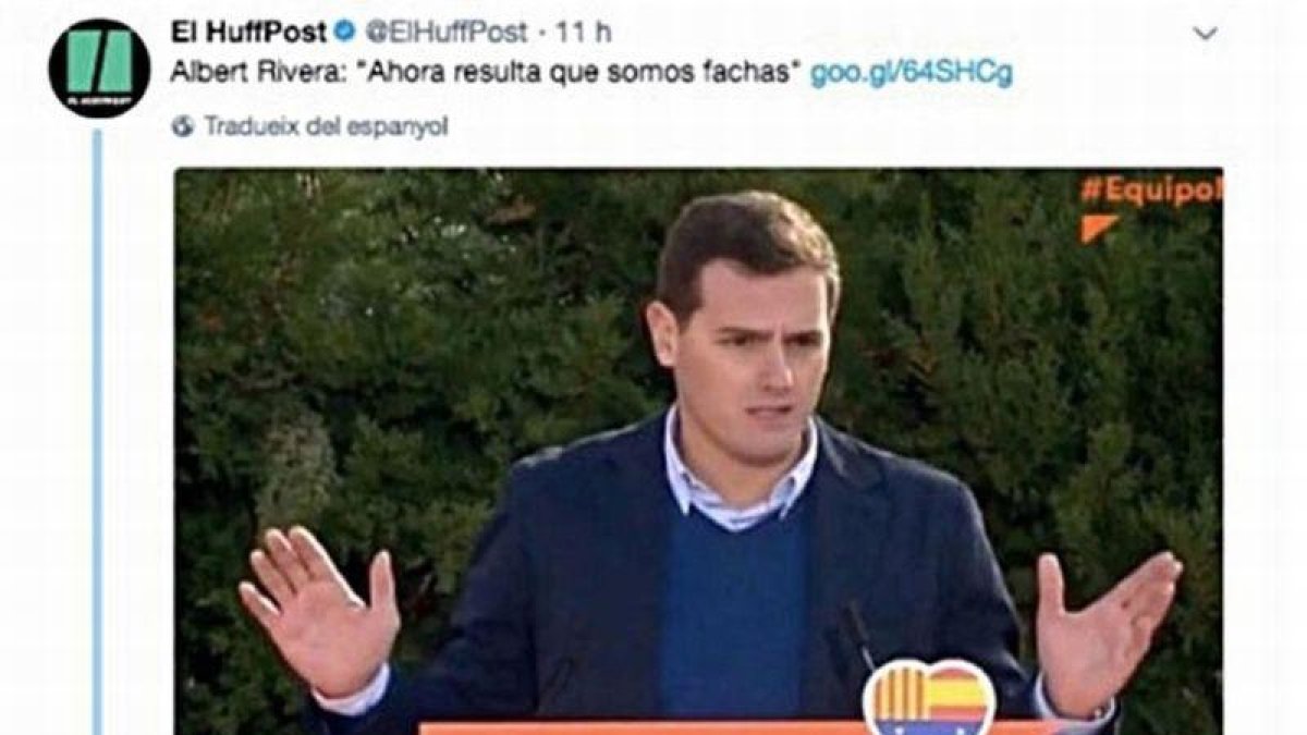 La frase de Rivera y la respuesta del cuñado de Arrimadas.-EL PERIÓDICO