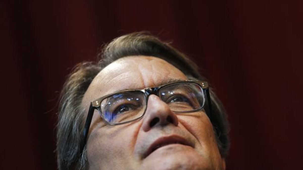 Artur Mas, durante una rueda de prensa, este lunes.-AP / FRANCISCO SECO