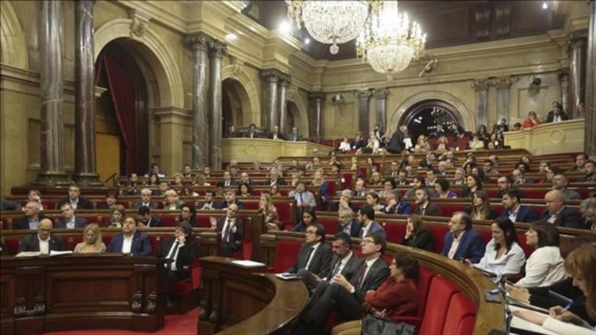 El pleno del Parlament.-DANNY CAMINAL