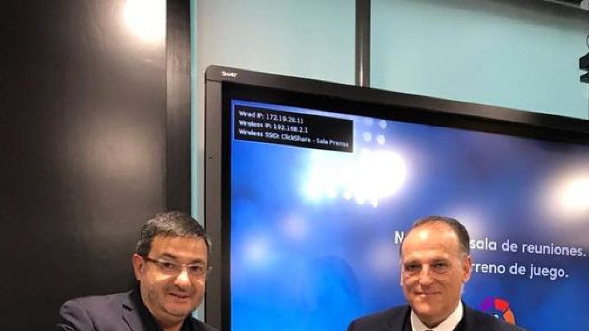 Santiago Morales y Javier Tebas. HDS