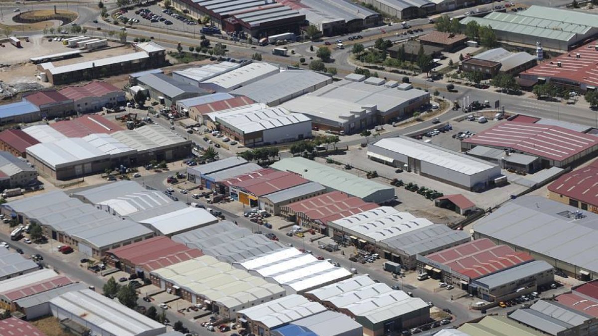 Vista aérea del polígono industrial Las Casas, en una imagen de archivo.-VALENTÍN GUISANDE