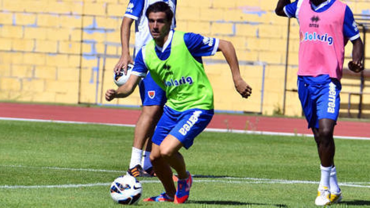 Natalio será la referencia del equipo ante el Huesca. / ÁLVARO MARTÍNEZ-