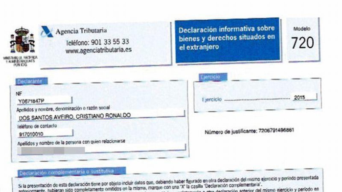 La declaración de Cristiano Ronaldo.-