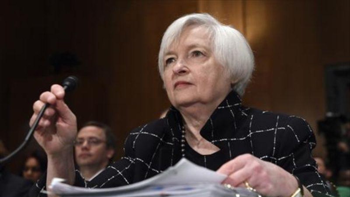 Janet Yellen, presidenta del Fed, en una comparecencia en el Senado.-AP / SUSAN WALSH