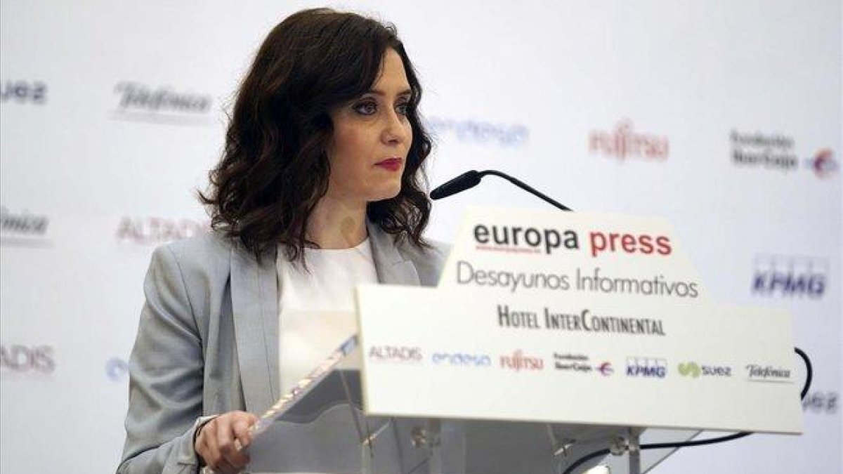 La presidenta de la Comunidad de Madrid, Isabel Diaz Ayuso.-DAVID CASTRO