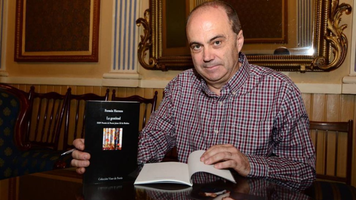 El poeta soriano Fermín Herrero.-ÁLVARO MARTÍNEZ