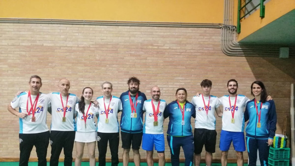 Los medallistas sorianos en el Regional del pasado fin de semana. HDS