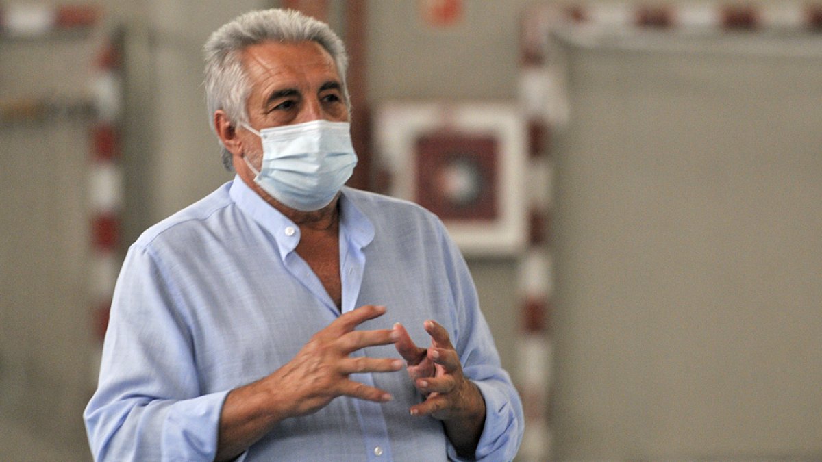 El presidente del BM Soria, Carlos Heras. VALENTÍN GUISANDE