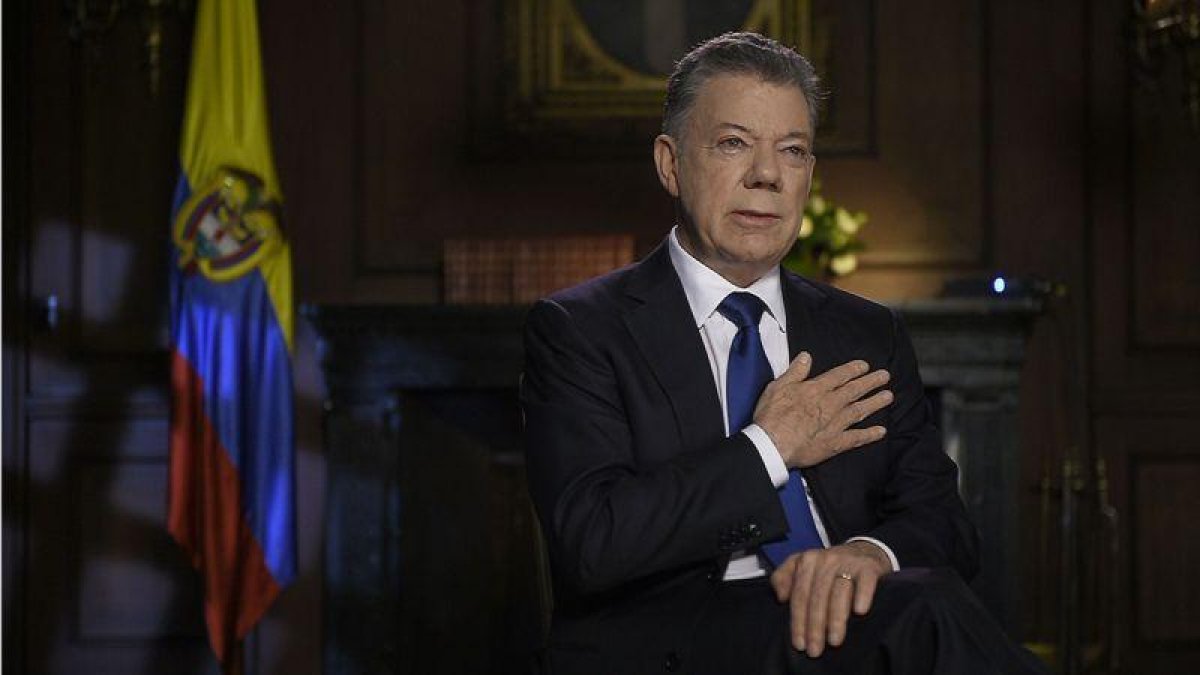 Santos asegura en su despedida que el mayor logro de su Gobierno fue la paz con las FARC.-EFRAÍN HERRERA