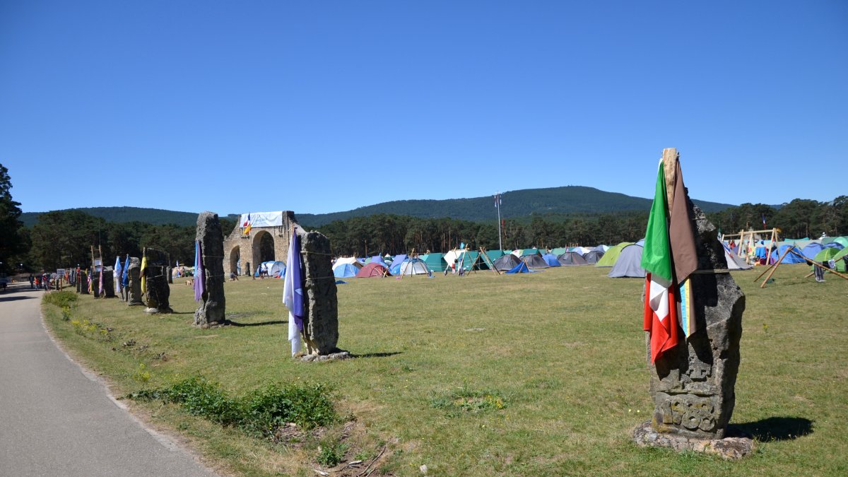 Campamento de La Nava, en la localidad pinariega de Covaleda. R.F.
