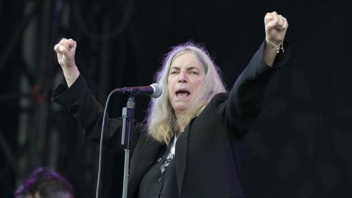 Patti Smith, en un concierto en el Fórum, en mayo del 2015.-FERRAN SENDRA