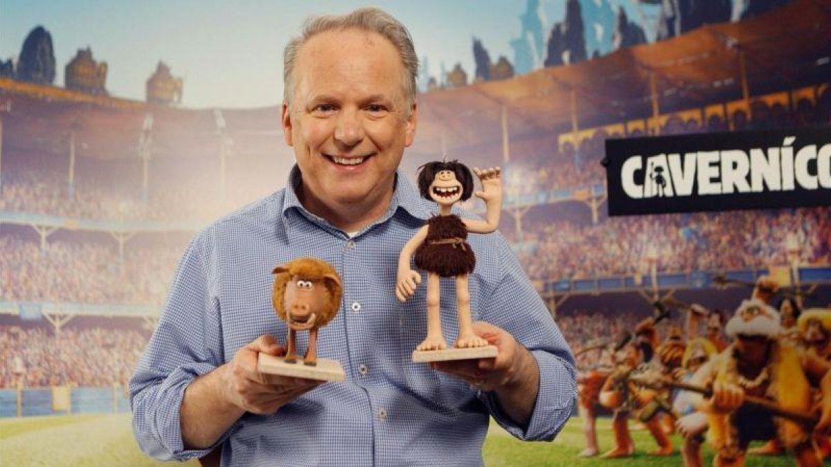 Nick Park, el miércoles 31 de enero en Madrid, durante la presentación de Cavernícola.-EFE / FRAN DEL OLMO