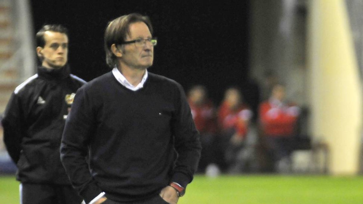 El técnico del Numancia, Juan Antonio Anquela.-DIEGO MAYOR