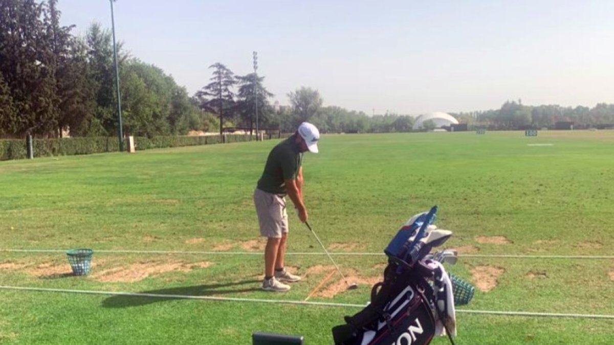 Daniel Berná en un entrenamiento. HDS