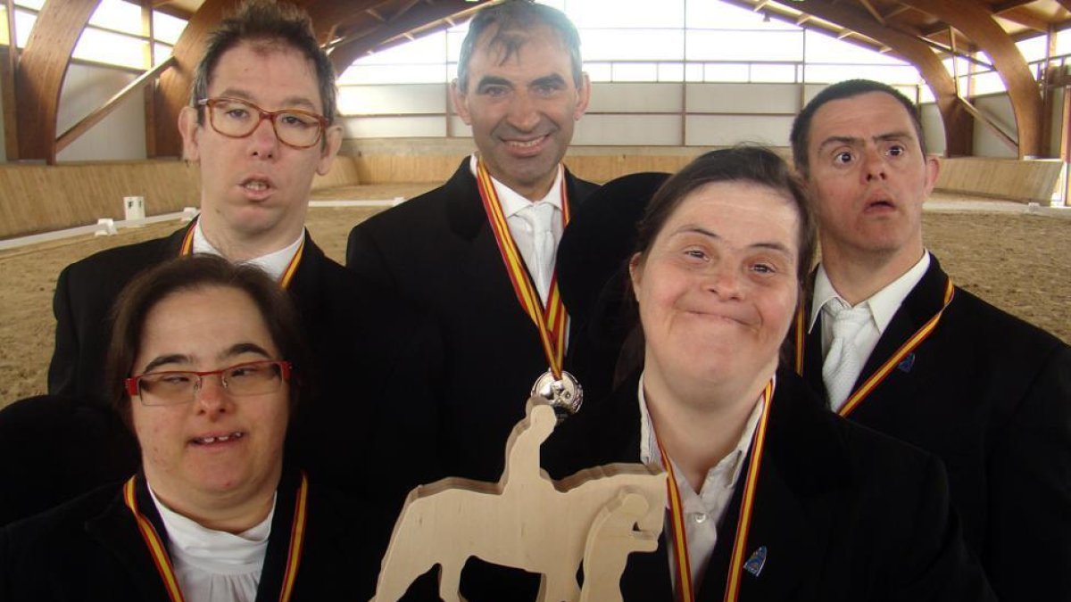 Representantes del club soriano durante la cita celebrada en Navarra.-C.D. ANDE SORIA
