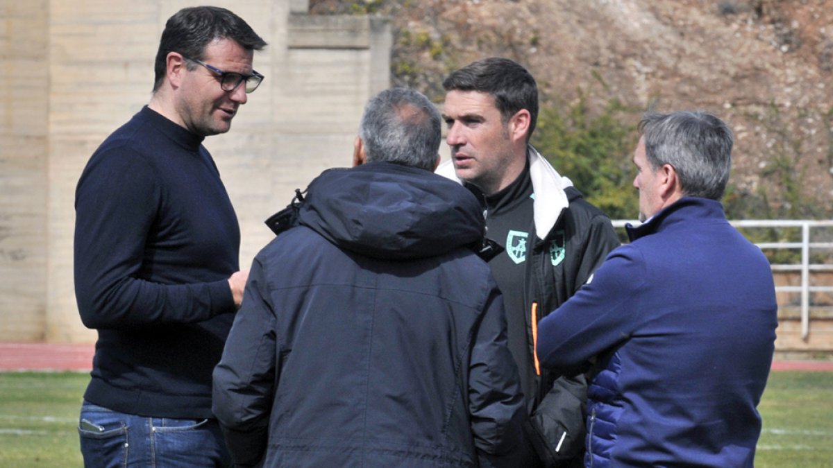 Los entrenamientos del Numancia podrían quedar suspendidos tras la recomendación de la Federación. VALENTÍN GUISANDE