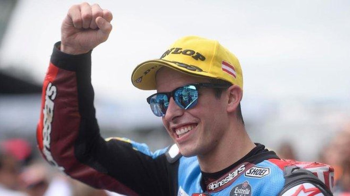 Àlex Márquez, feliz.-AFP / VALDIMIR SIMICEK