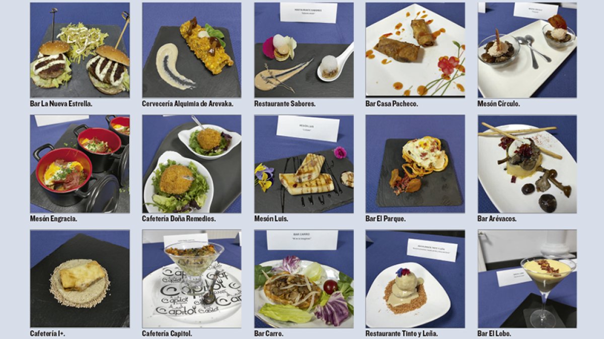 Tapas presentadas por establecimientos hosteleros en El Burgo de Osma.-A. HERNANDO
