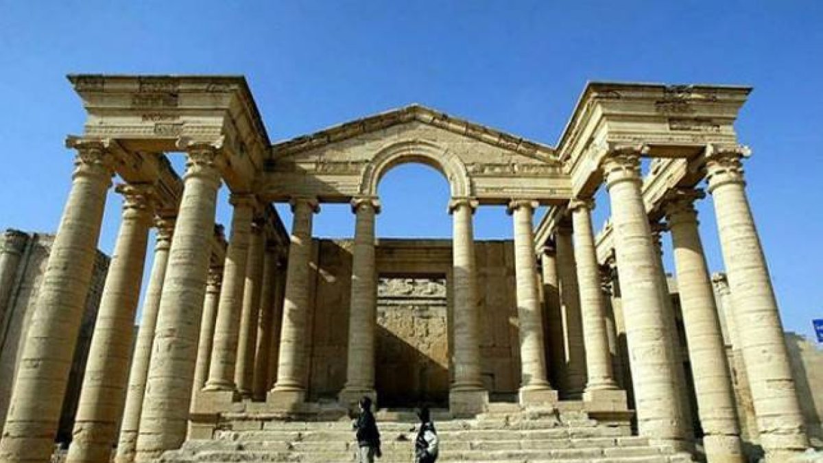 Una de las edificaciones de la histórica ciudad de Hatra.-Foto: REUTERS / SUHAIB SALEM