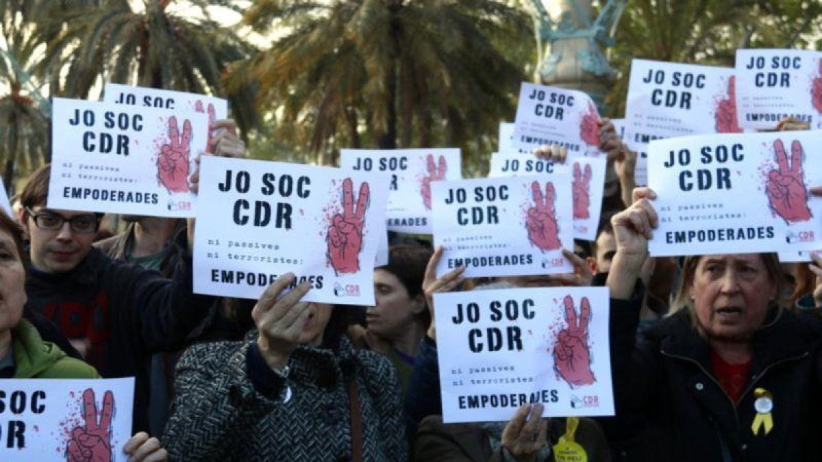 Manifestación de apoyo a los CDR.-ACN