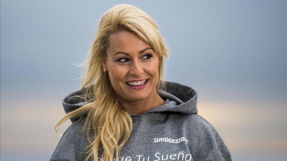 Lydia Valentín, en un acto promocional en Barcelona a finales de octubre-JORDI COTRINA