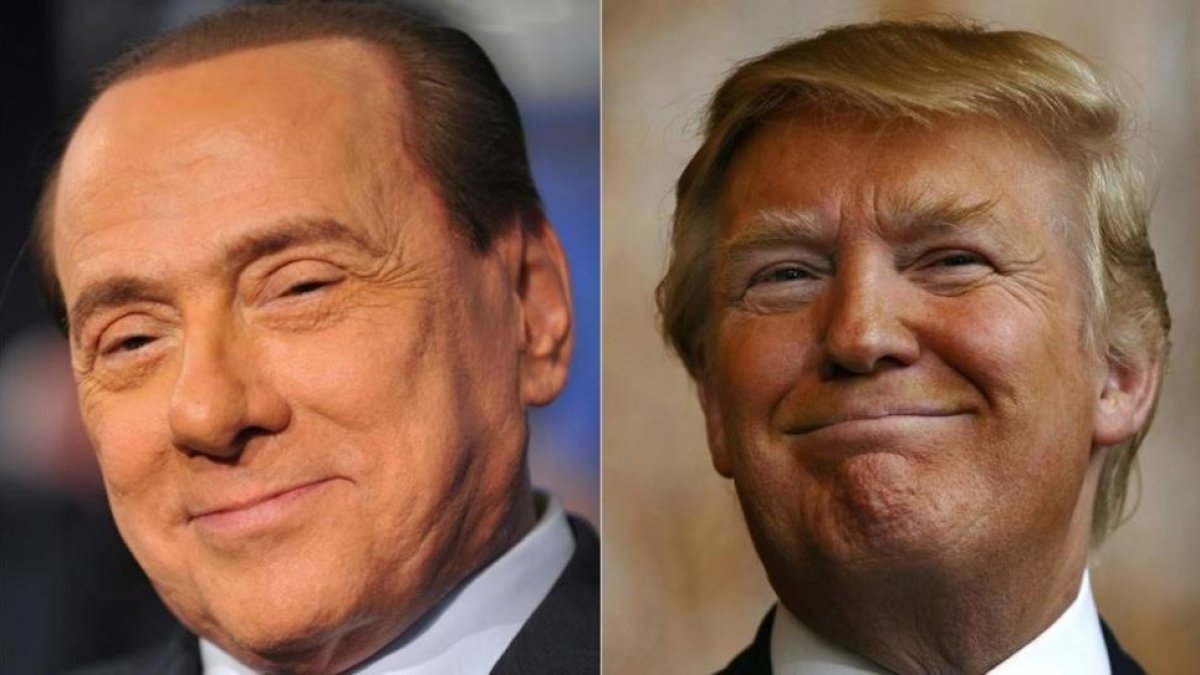 Berlusconi y Trump.-AFP / TIZIANA FABI