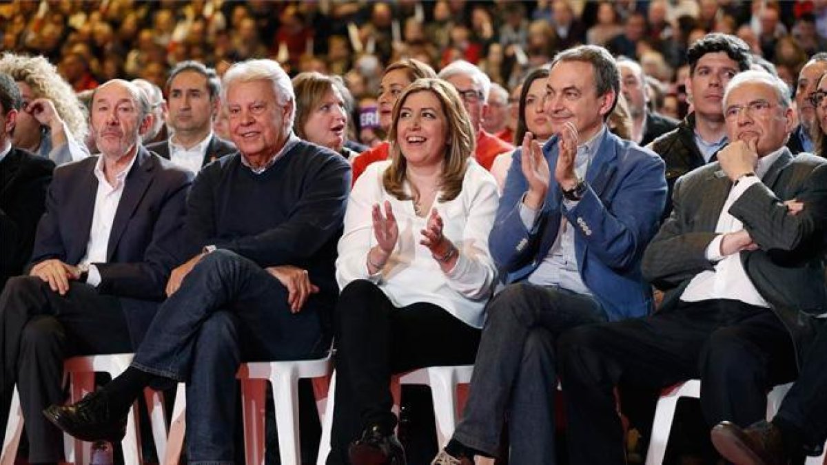 La presidenta de la Junta de Andalucía presenta hoy oficialmente su candidatura a secretaria general el partido.-EFE