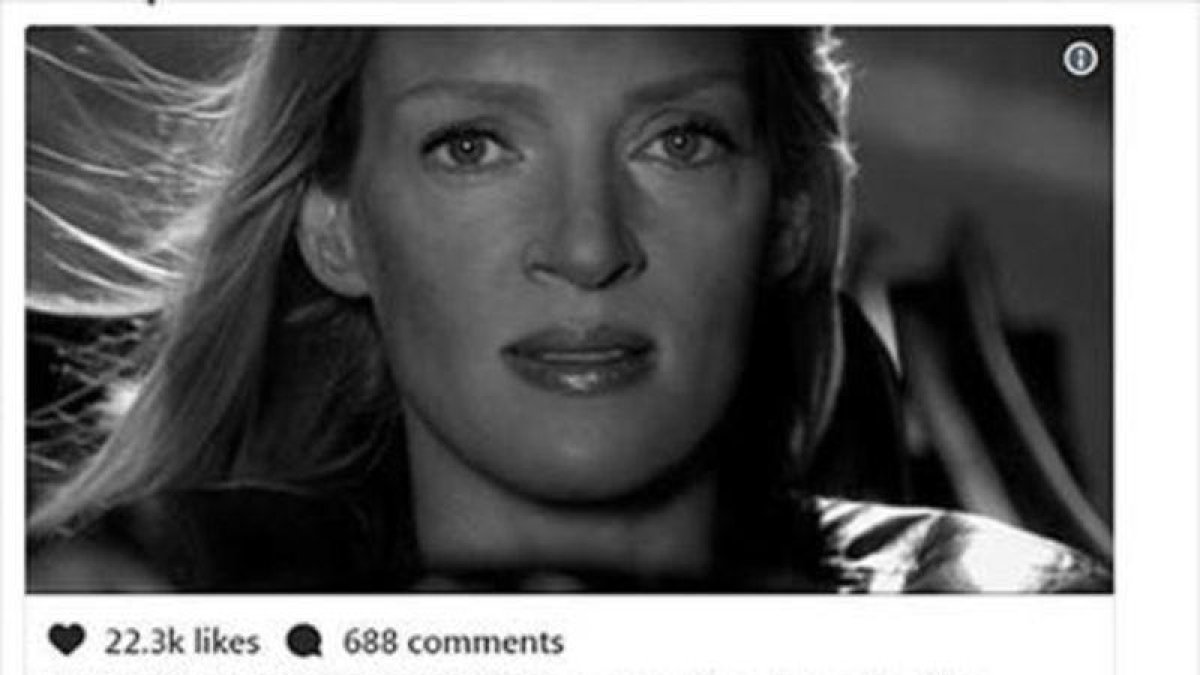 El mensaje de Uma Thurman.-INSTAGRAM