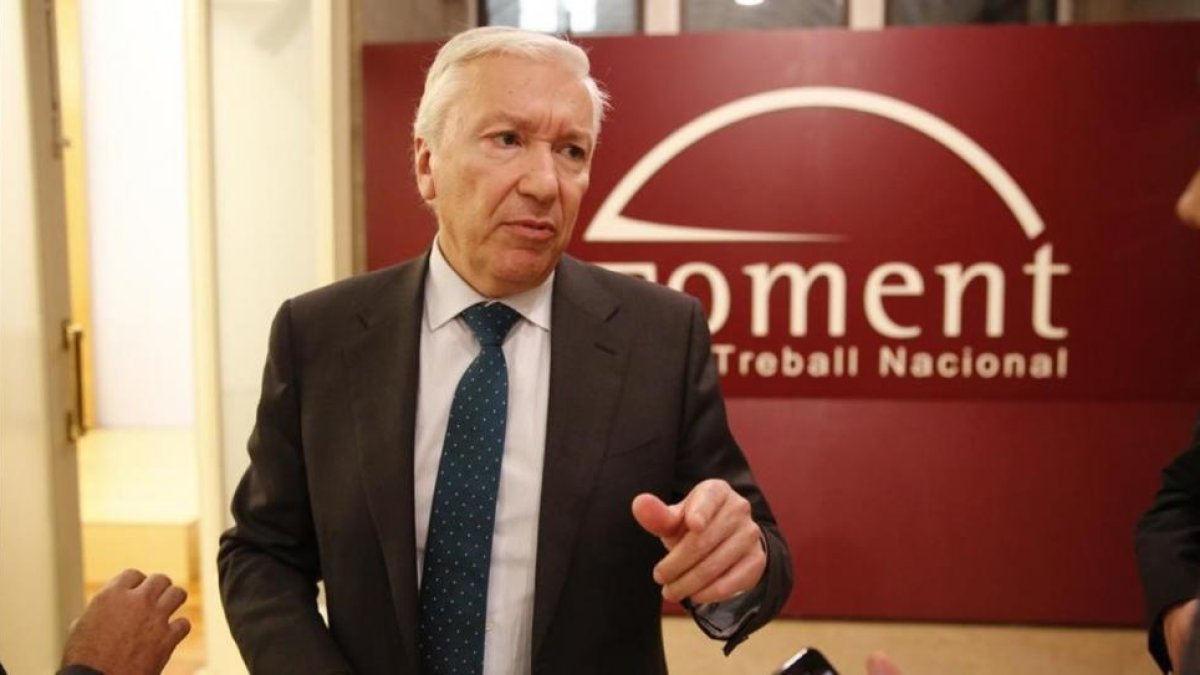 Antoni Abad, presidente de Cecot, en la sede de Foment del Treball.-/ ALVARO MONGE