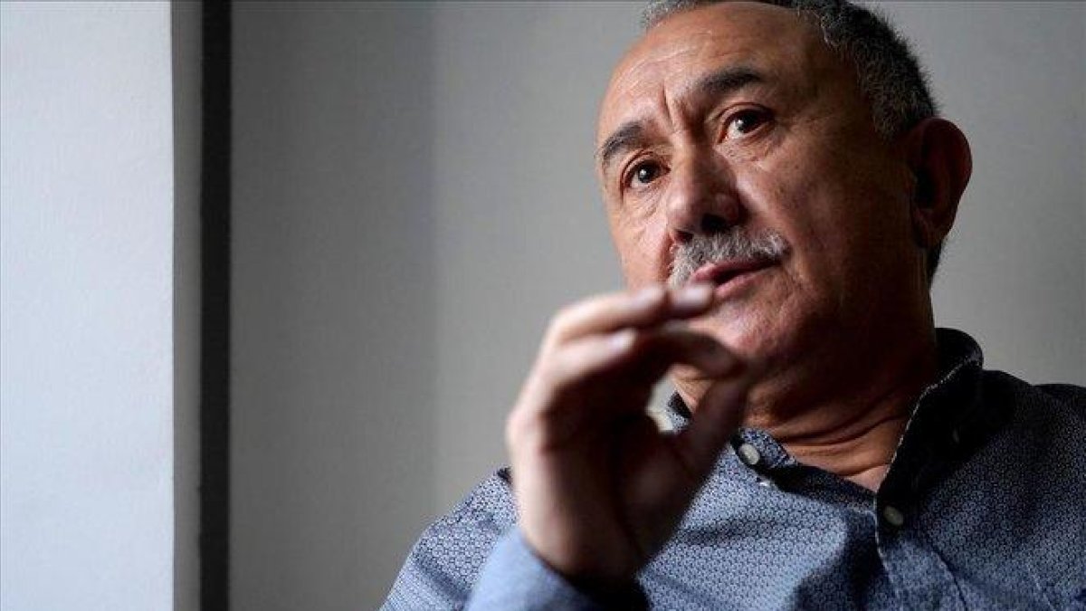 El secretario general de UGT, Pepe Álvarez, durante una entrevista con EL PERIÓDICO en noviembre pasado.-JOSÉ LUIS ROCA