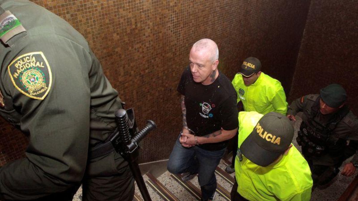 Jhon Jairo Velasquez, alias Popeye, sicario de Pablo Escobar, durante su detención.-FREDY BUILES (REUTERS)