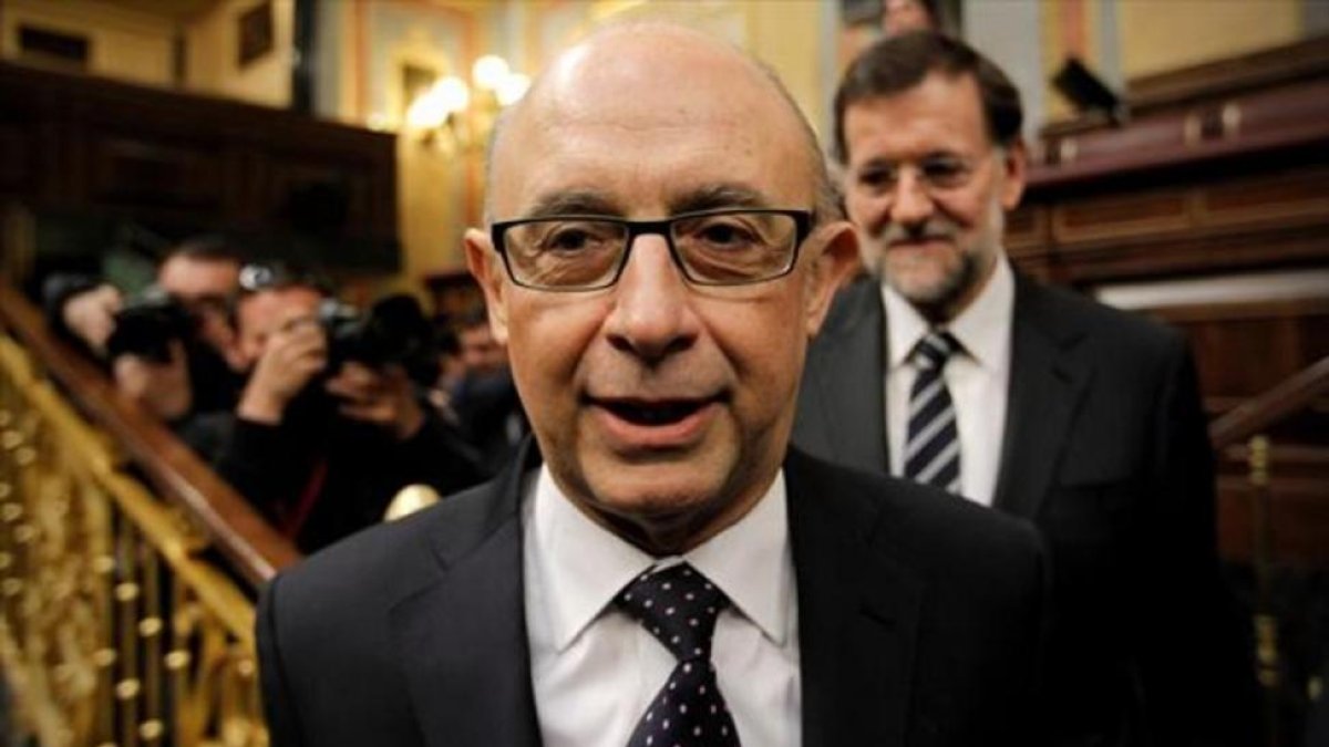 PRESUPUESTOS Montoro en el Congreso, el pasado mes de abril.-JOSE LUIS ROCA