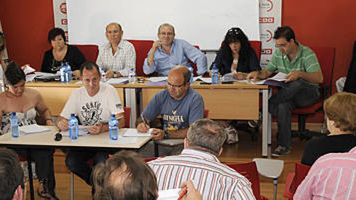 magen del IV Comité Provincial de la UGT de Soria en su convocatoria de ayer por la tarde. / ÚRSULA SIERRA-