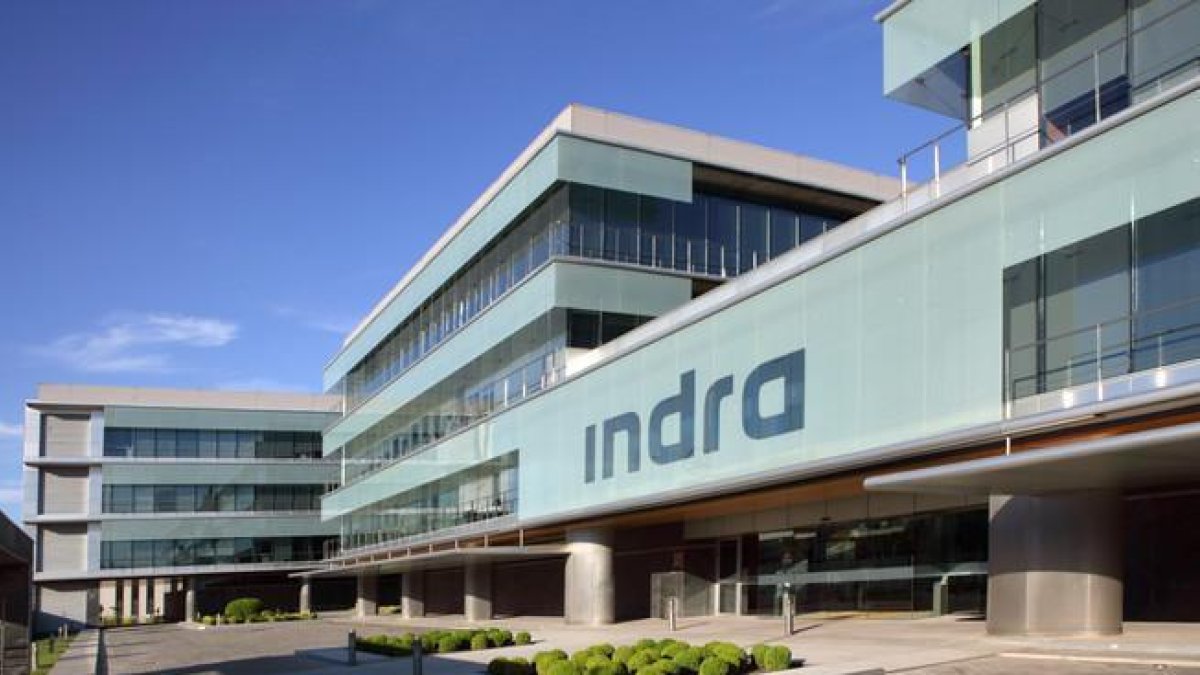 Sede central de Indra en Alcobendas (Madrid).-EFE