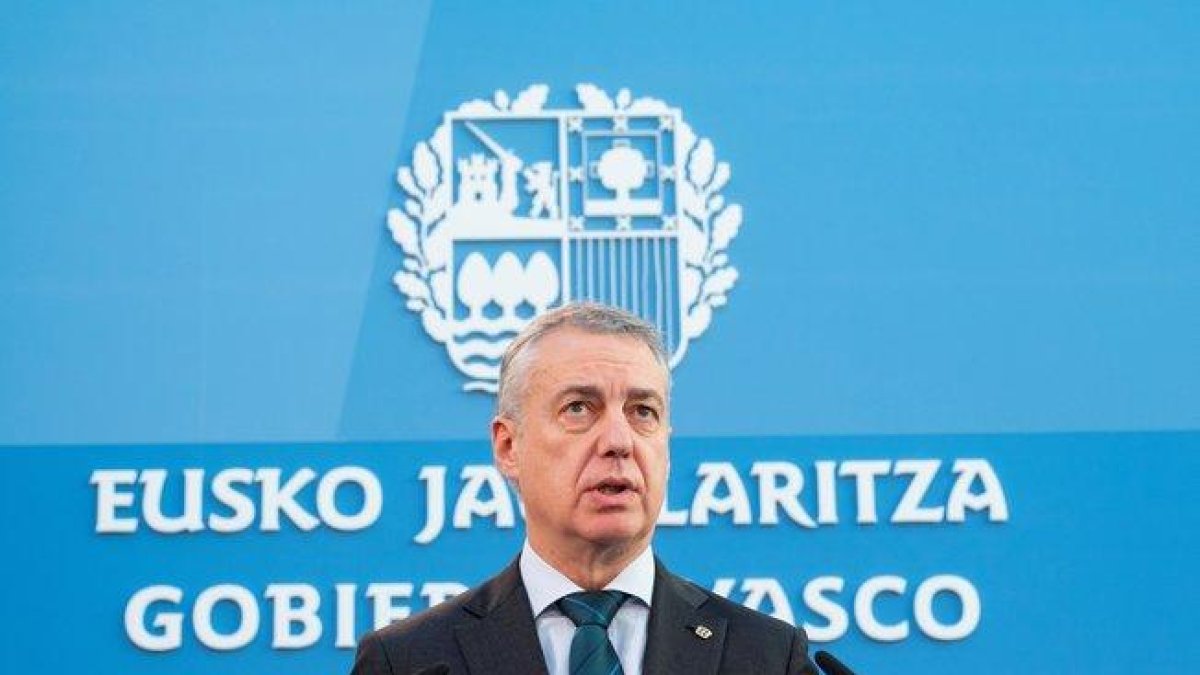 El lendakari, Íñigo Urkullu.-EFE